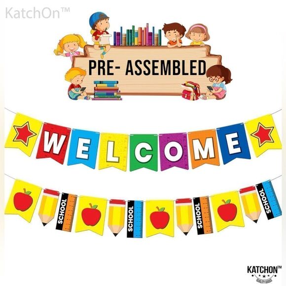 🤯5/$20🤯 Welcome Banner For School Decorations 10 Feet No DIY NWT - Picture 2 of 8